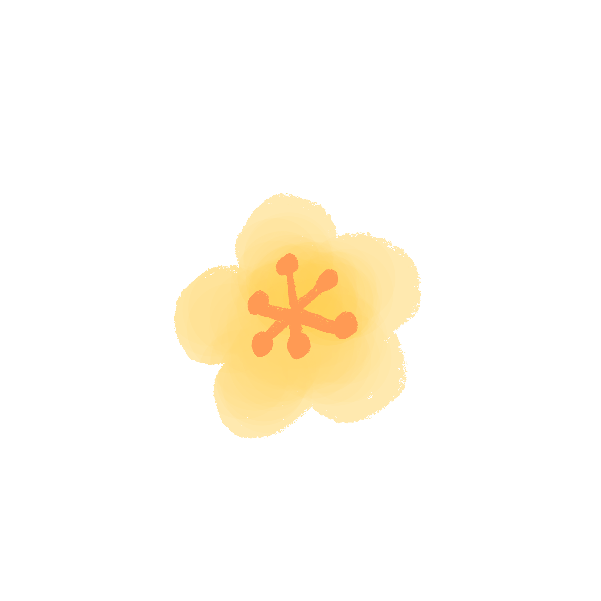 Hoa mai blossom sticker